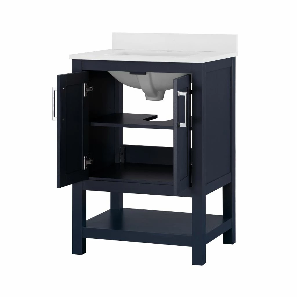 Ove Decors Vegas 24 in. Single Sink Bathroom Cultured Marble Countertop Vanity 10 Ove Decors Vegas 24 in. Single Sink Bathroom Cultured Marble Countertop Vanity - Image 10