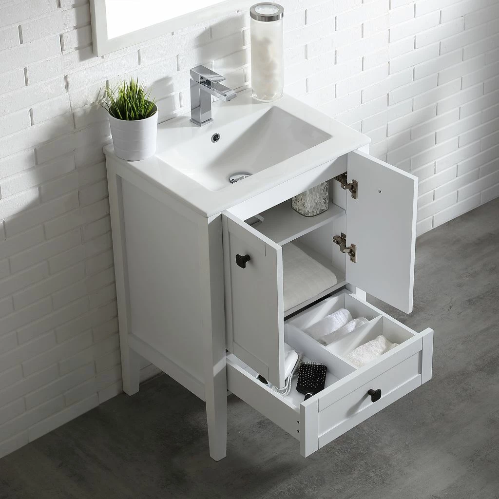 Ove Decors Andora Single Sink Bathroom Vanity with Countertop, White 4 Ove Decors Andora Single Sink Bathroom Vanity with Countertop, White - Image 4