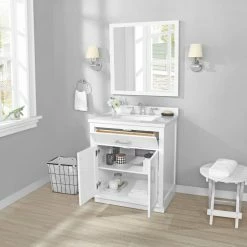 Ove Decors Bailey 30 in. Single Sink Bathroom Vanity with Countertop, White, 15VVA-BAIL30-007GF -Cheap Ove Decors Store 1731548 A3