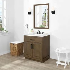 Ove Decors Bailey 30 in. Single Sink Bathroom Vanity with Countertop, Almond Latte, 15VVA-BAIL30-059GF 12 Ove Decors Bailey 30 in. Single Sink Bathroom Vanity with Countertop, Almond Latte, 15VVA-BAIL30-059GF -Cheap Ove Decors Store 1731549 A2