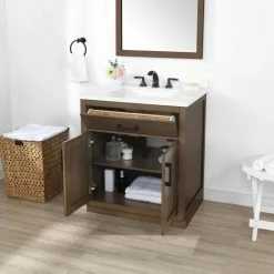 Ove Decors Bailey 30 in. Single Sink Bathroom Vanity with Countertop, Almond Latte, 15VVA-BAIL30-059GF 14 Ove Decors Bailey 30 in. Single Sink Bathroom Vanity with Countertop, Almond Latte, 15VVA-BAIL30-059GF -Cheap Ove Decors Store 1731549 A4
