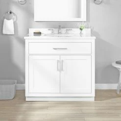 Ove Decors Bailey 36 in. Single Sink Bathroom Vanity with Countertop, White, 15VVA-BAIL36-007GF -Cheap Ove Decors Store 1732151 A2