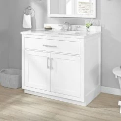 Ove Decors Bailey 36 in. Single Sink Bathroom Vanity with Countertop, White, 15VVA-BAIL36-007GF -Cheap Ove Decors Store 1732151 A3