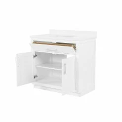 Ove Decors Bailey 36 in. Single Sink Bathroom Vanity with Countertop, White, 15VVA-BAIL36-007GF -Cheap Ove Decors Store 1732151 A9