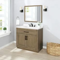 Ove Decors Bailey 36 in. Single Sink Bathroom Vanity with Countertop, Driftwood Oak, 15VVA-BAIL36-C28GF 12 Ove Decors Bailey 36 in. Single Sink Bathroom Vanity with Countertop, Driftwood Oak, 15VVA-BAIL36-C28GF -Cheap Ove Decors Store 1732153 A2