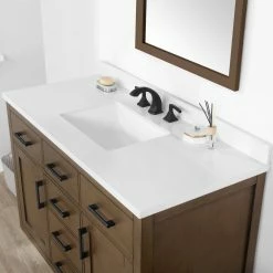 Ove Decors Bailey 48 in. Single Sink Bathroom Vanity with Countertop, Almond Latte, 15VVA-BAIL48-059GF -Cheap Ove Decors Store 1732155 A4