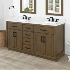Ove Decors Bailey 60 in. Double Sink Bathroom Vanity with Countertop, Almond Latte, 15VVA-BAIL60-059GF 12 Ove Decors Bailey 60 in. Double Sink Bathroom Vanity with Countertop, Almond Latte, 15VVA-BAIL60-059GF -Cheap Ove Decors Store 1732158 A2
