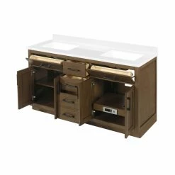 Ove Decors Bailey 60 in. Double Sink Bathroom Vanity with Countertop, Almond Latte, 15VVA-BAIL60-059GF 17 Ove Decors Bailey 60 in. Double Sink Bathroom Vanity with Countertop, Almond Latte, 15VVA-BAIL60-059GF -Cheap Ove Decors Store 1732158 A7