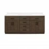 Ove Decors Bailey Single Sink Bathroom Vanity with Countertop, Almond Latte