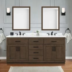 Ove Decors Bailey Single Sink Bathroom Vanity with Countertop, Almond Latte 13 Ove Decors Bailey Single Sink Bathroom Vanity with Countertop, Almond Latte -Cheap Ove Decors Store 1732162 A3