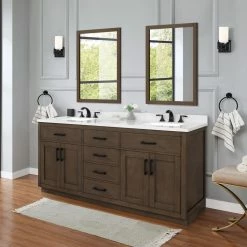 Ove Decors Bailey Single Sink Bathroom Vanity with Countertop, Almond Latte 15 Ove Decors Bailey Single Sink Bathroom Vanity with Countertop, Almond Latte -Cheap Ove Decors Store 1732162 A5
