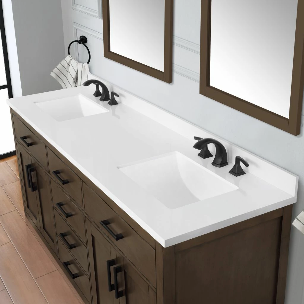 Ove Decors Bailey Single Sink Bathroom Vanity with Countertop, Almond Latte 9 Ove Decors Bailey Single Sink Bathroom Vanity with Countertop, Almond Latte - Image 9