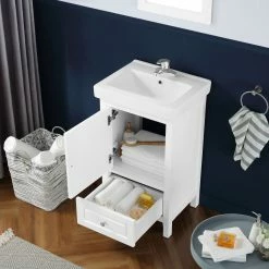 Ove Decors Balvin Single Sink Bathroom Vanity with Countertop, White 8 Ove Decors Balvin Single Sink Bathroom Vanity with Countertop, White -Cheap Ove Decors Store 1732164 A2