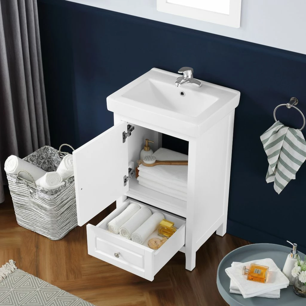 Ove Decors Balvin Single Sink Bathroom Vanity with Countertop, White 3 Ove Decors Balvin Single Sink Bathroom Vanity with Countertop, White - Image 3