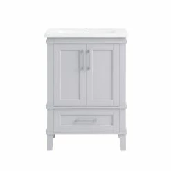 Ove Decors Brighton 24 in. Single Sink Bathroom Vanity with Countertop, 15VVA-BRIG24-039GF