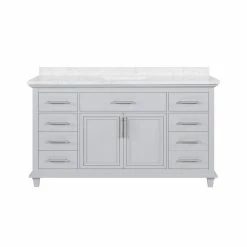 Ove Decors Chase II Open Shelf Single Sink Bathroom Vanity with Countertop, 15VVA-CASS60-039GF