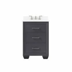Ove Decors Floyd Single Sink Bathroom Vanity with Bombay White Cultured