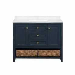 Ove Decors Martha Stewart Highfield Double Sink Bathroom Vanity with Countertop, 15VVA-GRAN42-045EI