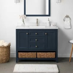 Ove Decors Martha Stewart Highfield Double Sink Bathroom Vanity with Countertop, 15VVA-GRAN42-045EI -Cheap Ove Decors Store 1732188 A4