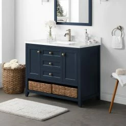 Ove Decors Martha Stewart Highfield Double Sink Bathroom Vanity with Countertop, 15VVA-GRAN42-045EI -Cheap Ove Decors Store 1732188 A6