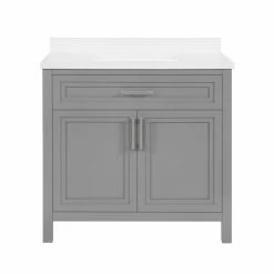 Ove Decors Laney 36 in. Single Sink Bathroom Vanity with Countertop, American Grey, 15VVA-LANE36-109EI