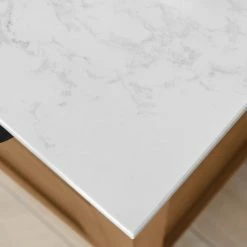 Ove Decors Lewist Single Sink Bathroom Vanity with Countertop, 48 in., Wax Pine, 15VVA-LEWI48-129GF -Cheap Ove Decors Store 1732229 A5