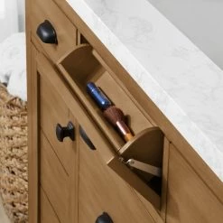 Ove Decors Lewist Single Sink Bathroom Vanity with Countertop, 48 in., Wax Pine, 15VVA-LEWI48-129GF -Cheap Ove Decors Store 1732229 A6