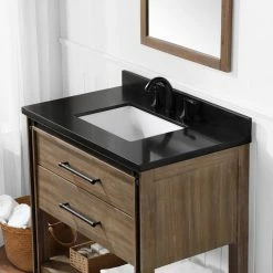Ove Decors Max Open Shelf Single Sink Bathroom Vanity with Countertop, 15VVA-MAX036-132EI -Cheap Ove Decors Store 1732230 A8