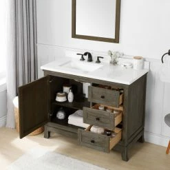 Ove Decors Meadow 42 in. Single Sink Bathroom Vanity with Countertop, 15VVA-MEAD42-116EI -Cheap Ove Decors Store 1732232 A3