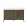 Ove Decors Meadow Bathroom Vanity with Countertop from Bedford Collection, 15VVA-MEAD60-116EI