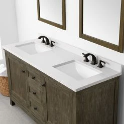 Ove Decors Meadow Bathroom Vanity with Countertop from Bedford Collection, 15VVA-MEAD60-116EI -Cheap Ove Decors Store 1732233 A4