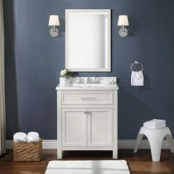 Ove Decors Oakland Single Sink Bathroom Vanity with Countertop, 15VVA-OAKL30-070EV -Cheap Ove Decors Store 1732236 A3