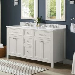 Ove Decors Oakland 60 in. Single Sink Bathroom Vanity with Countertop, 15VVA-OAKL60-070EV -Cheap Ove Decors Store 1732239 A2