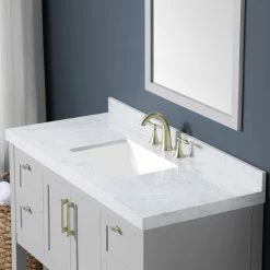 Ove Decors River Single Sink Bathroom Vanity with Countertop, Dove Grey -Cheap Ove Decors Store 1732254 A8