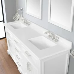 Ove Decors Sarah Double Bathroom Vanity with Countertop, White -Cheap Ove Decors Store 1732266 A8