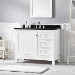 Ove Decors Sophia 42 in. Single Sink Bathroom Vanity with Countertop, White, 15VVA-VALE42-007EI -Cheap Ove Decors Store 1732275 A3