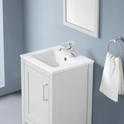 Ove Decors Vegas 18 in. Single Sink Bathroom Vanity with Countertop, Dove Grey, 15VVA-VEGA18-140FE 15 Ove Decors Vegas 18 in. Single Sink Bathroom Vanity with Countertop, Dove Grey, 15VVA-VEGA18-140FE -Cheap Ove Decors Store 1732279 A5