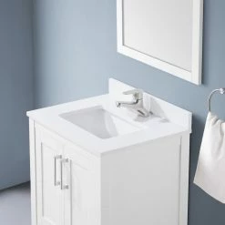 Ove Decors Vegas 24 in. Single Sink Bathroom Vanity with Countertop, White, 15VVA-VEGA24-007FE -Cheap Ove Decors Store 1732280 A5