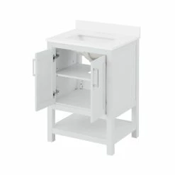 Ove Decors Vegas Single Sink Bathroom Vanity with Countertop, 24 in., Dove Grey -Cheap Ove Decors Store 1732282 A9