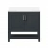 Ove Decors Vegas 36 in. Single Sink Bathroom Vanity with Countertop, Dark Charcoal, 15VVA-VEGA36-038FE