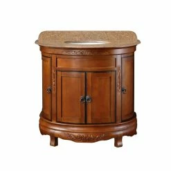 Ove Decors Victoria Single Sink Bathroom Vanity with Countertop, Light Cherry, 15VVA-VICT36-623AF