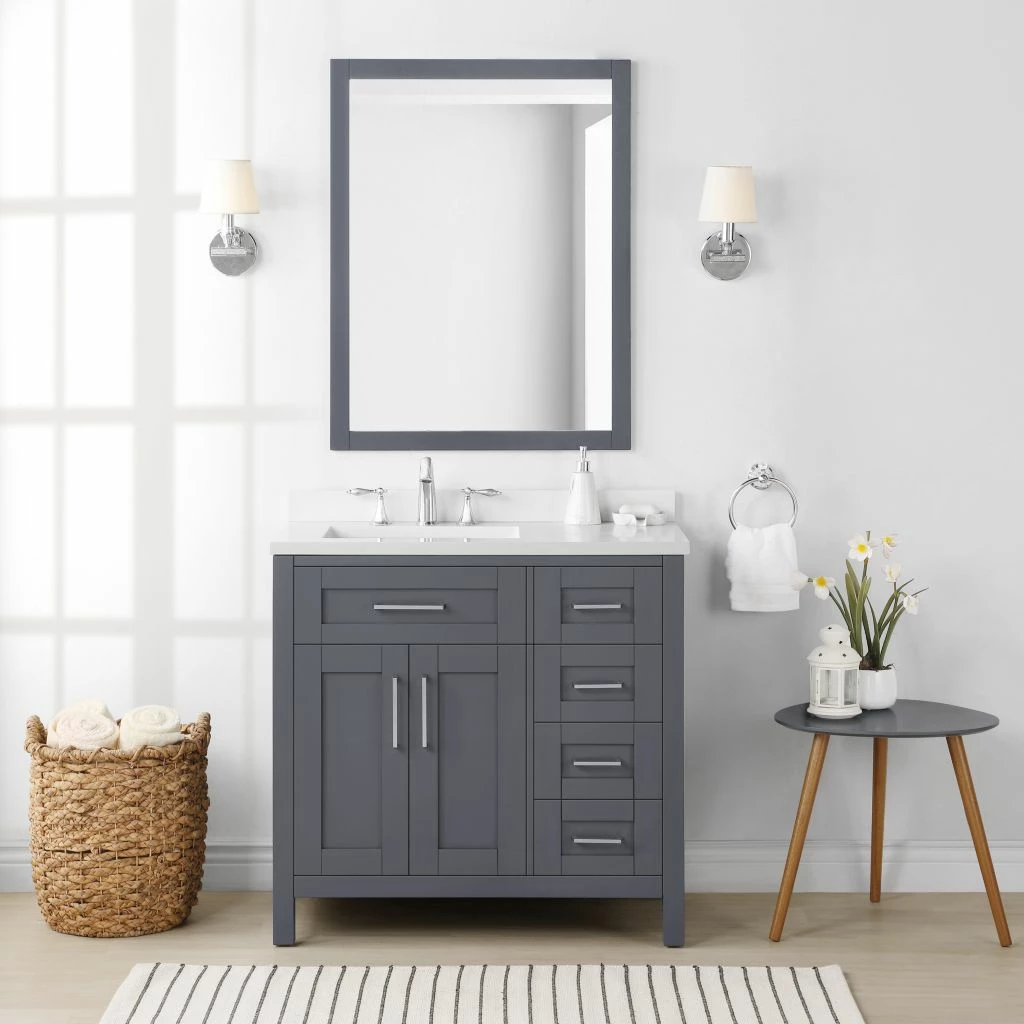 Ove Decors Tahoe Single Sink Bathroom Vanity with Countertop 2 Ove Decors Tahoe Single Sink Bathroom Vanity with Countertop - Image 2