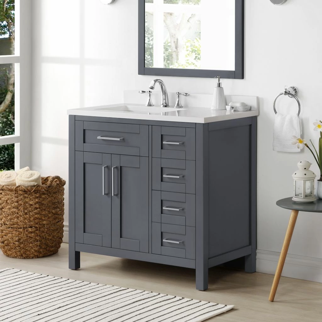 Ove Decors Tahoe Single Sink Bathroom Vanity with Countertop 4 Ove Decors Tahoe Single Sink Bathroom Vanity with Countertop - Image 4
