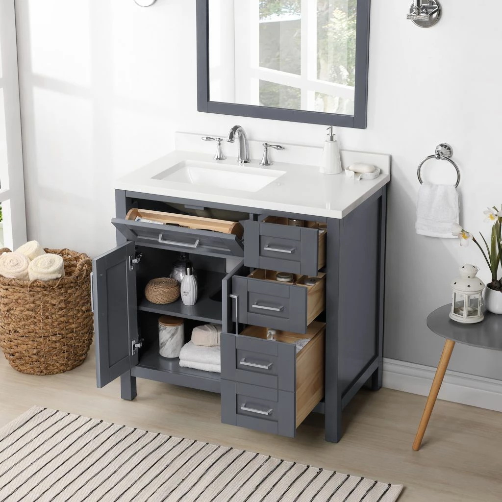 Ove Decors Tahoe Single Sink Bathroom Vanity with Countertop 5 Ove Decors Tahoe Single Sink Bathroom Vanity with Countertop - Image 5