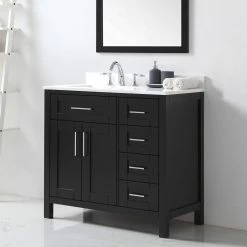 Ove Decors Tahoe 36 in. Single Sink Bathroom Vanity with Countertop, Espresso, 15VVA-TAHB36-C69EI 13 Ove Decors Tahoe 36 in. Single Sink Bathroom Vanity with Countertop, Espresso, 15VVA-TAHB36-C69EI -Cheap Ove Decors Store 1732296 A3