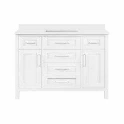 Ove Decors Tahoe 48 in. Single Sink Bathroom Vanity with Countertop, White, 15VVA-TAHO48-007EI, 15VVA-TAHO48-007EI