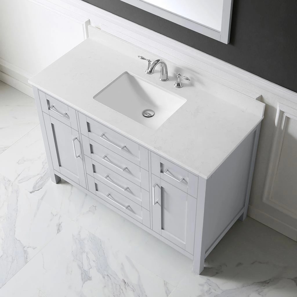 Ove Decors Tahoe 48 in. Single Sink Bathroom Vanity with Countertop, Dove Grey, 15VVA-TAHO48-039EI, 15VVA-TAHO48-039EI 6 Ove Decors Tahoe 48 in. Single Sink Bathroom Vanity with Countertop, Dove Grey, 15VVA-TAHO48-039EI, 15VVA-TAHO48-039EI - Image 6