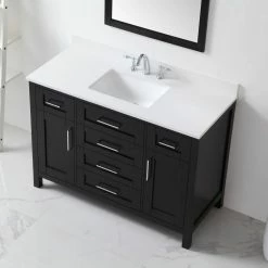 Ove Decors Tahoe 48 in. Single Sink Bathroom Vanity with Countertop, Espresso, 15VVA-TAHB48-C69EI, 15VVA-TAHB48-C69EI -Cheap Ove Decors Store 1732300 A4