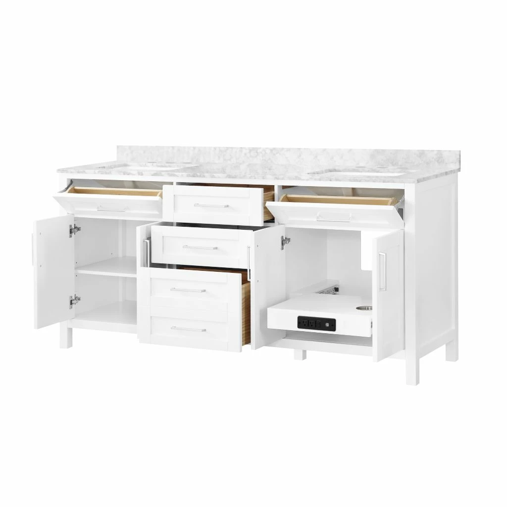 Ove Decors Tahoe 60 in. Double Sink Bathroom Vanity with Countertop, White, 15VVA-TAHO60-007EI, 15VVA-TAHO60-007EI 5 Ove Decors Tahoe 60 in. Double Sink Bathroom Vanity with Countertop, White, 15VVA-TAHO60-007EI, 15VVA-TAHO60-007EI - Image 5