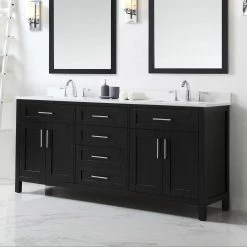 Ove Decors Tahoe 60 in. Double Sink Bathroom Vanity with Countertop, Espresso, 15VVA-TAHB60-C69EI, 15VVA-TAHB60-C69EI -Cheap Ove Decors Store 1732303 A2